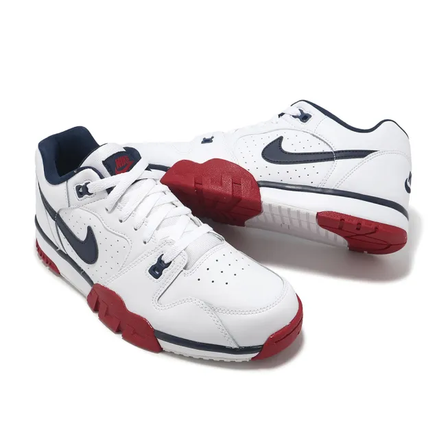 【NIKE 耐吉】訓練鞋 Cross Trainer Low 男鞋 白 紅 藍 健身 緩震 運動鞋(CQ9182-101)