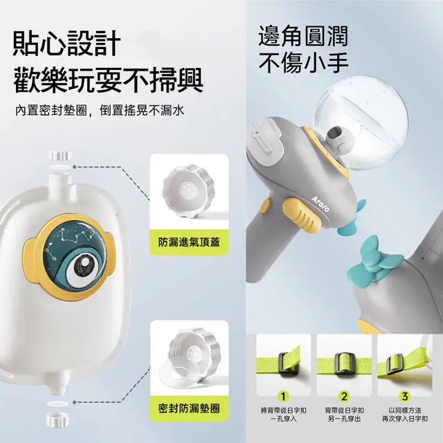 【啾愛你】Arolo太空人電動背包水槍