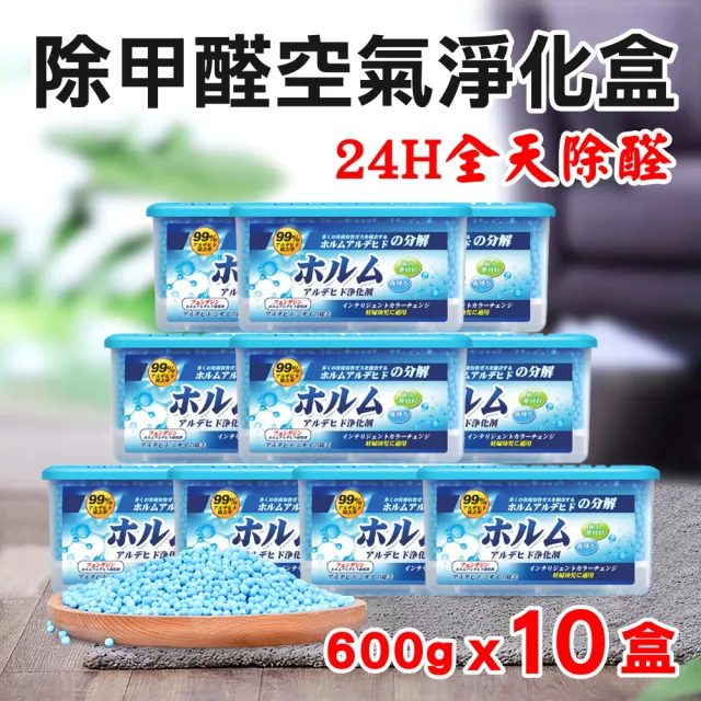 【EVGULA】日本 除甲醛 空氣淨化盒 600g*10盒(甲醛 除甲醛 去除甲醛 清除甲醛 分解甲醛 TVOC 光觸媒)