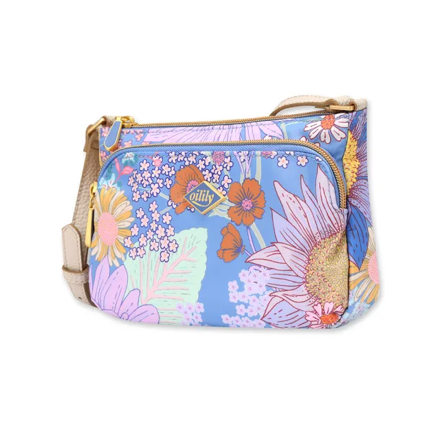 【Oilily】雙11 荷蘭品牌 Lucia 肩背包(藍色)