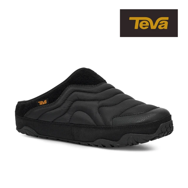 TEVA 中性休閒鞋 防潑水 菠蘿麵包鞋/穆勒鞋/懶人鞋/拖鞋 ReEmber Terrain 原廠(黑色-TV1129596BLK)