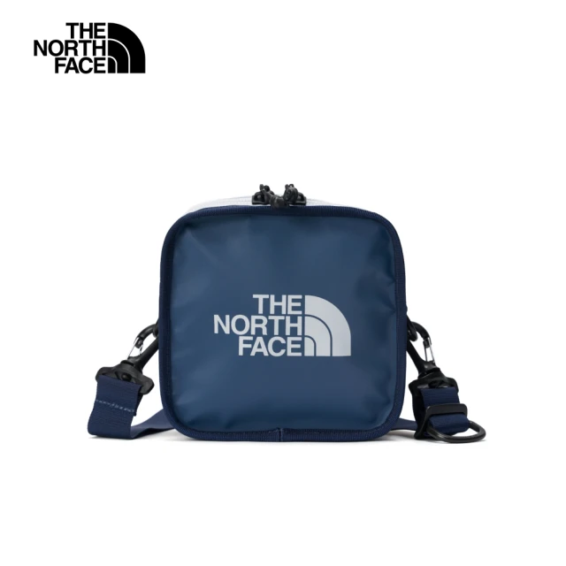 The North Face 北面男女款藍色品牌LOGO休閒單肩包｜3VWSOLJ