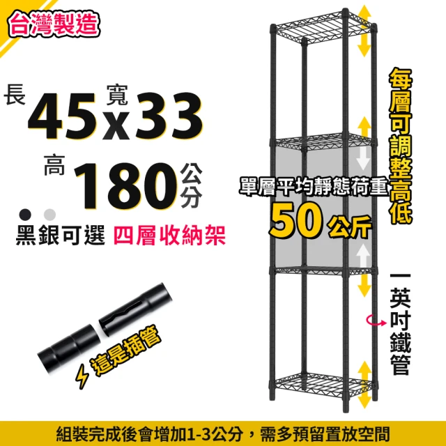 A+探索生活 90x35x180cm 五層架 MIT鐵架(僅