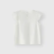 【GAP】女幼童裝 Logo純棉印花圓領短袖T恤-白色(466778)