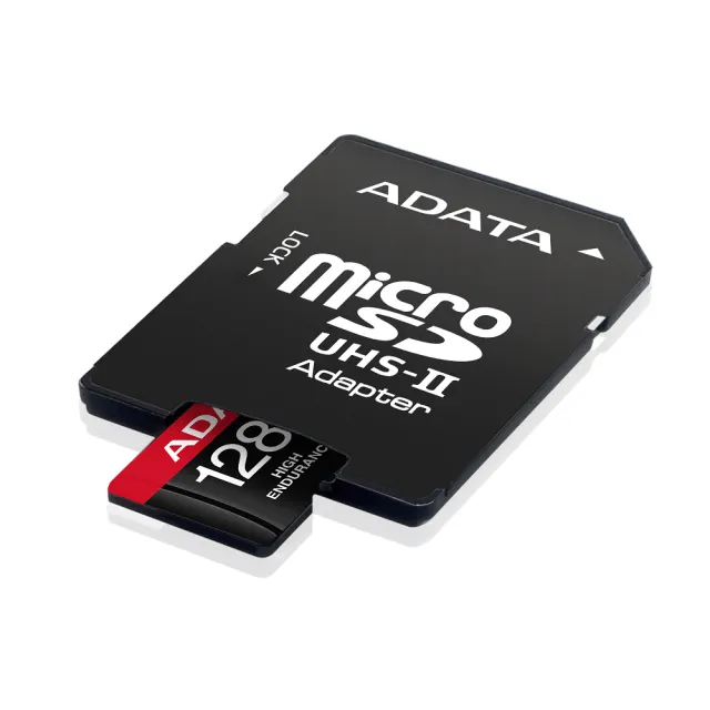 二入組【ADATA 威剛】High Endurance  microSDXC UHS-I U3 A2 V30 128G 高耐用記憶卡(附轉卡)