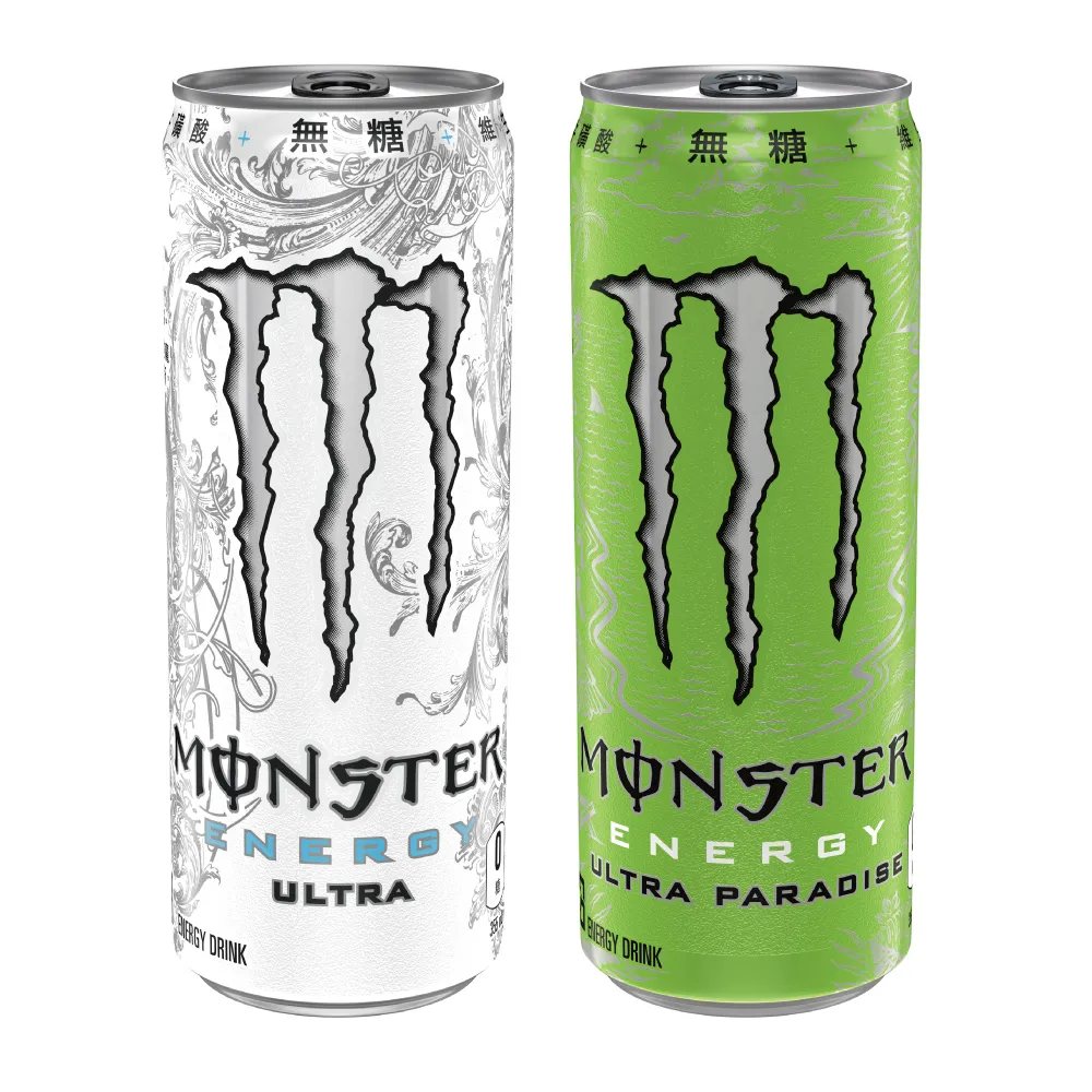 【Monster Energy 魔爪】超越能量組 易開罐355ml x2箱 共48入(ULTRA超越/超越仙境)