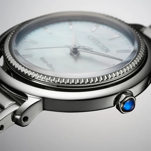 【CITIZEN 星辰】L系列 珍珠貝光動能女錶 手錶 過年禮 推薦(EM1100-84D)