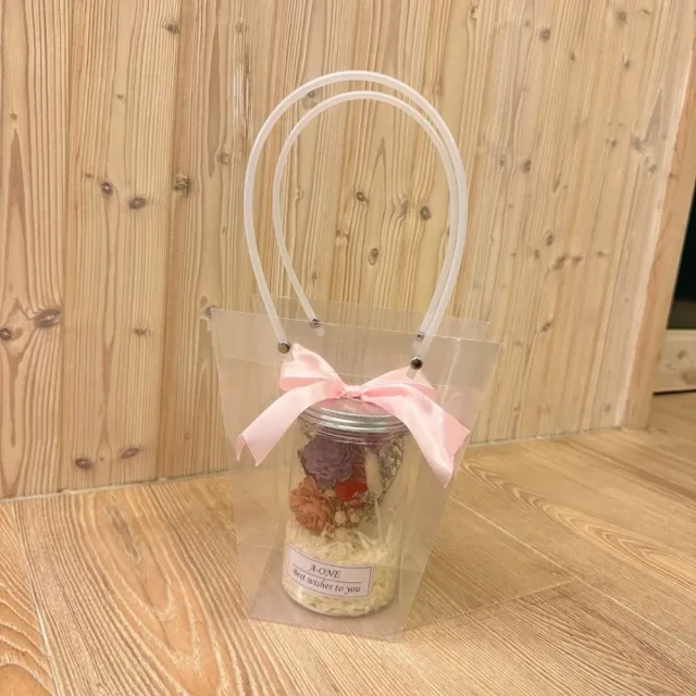【A-ONE 匯旺】聖誕節花罐 通草擴香花 焦糖玫瑰花畢業乾燥花束 紫永生花 乾燥玫瑰花罐