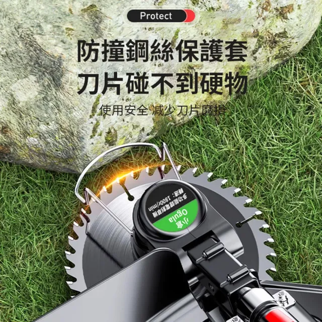 【Ogula 小倉】割草機 除草機 電動打草機BSMI：R3E558（20000M十節一電）(輕量設計/超大功率/安全防撞)