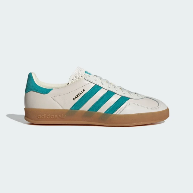 adidas 愛迪達 休閒鞋 男鞋 運動鞋 三葉草 GAZELLE INDOOR 米白綠 JI2583