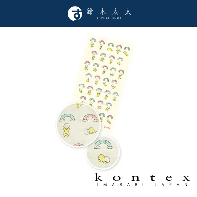 【日本愛媛 KONTEX】二層紗童趣塗鴉柔暖嬰兒毯-共4色(鈴木太太公司貨)