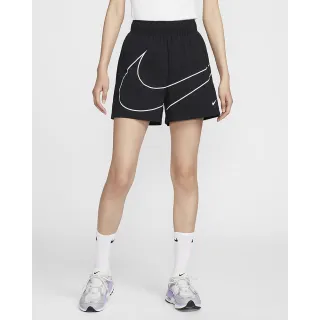 【NIKE 耐吉】短褲 運動褲 休閒 女 AS W NSW ESSNTL WVN SHORT GCEL 黑色(HM4633010)