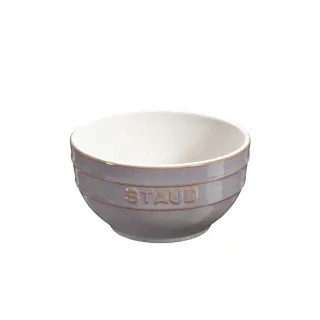 【法國Staub】圓形陶瓷碗餐碗12cm-復古灰/0.4L(德國雙人牌集團官方直營)