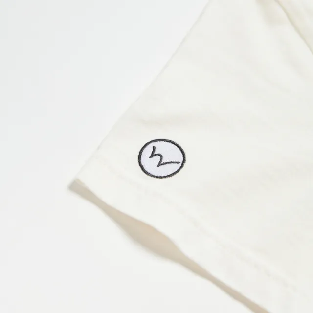 【EDWIN】女裝 BT21單色線條短袖T恤(白色)