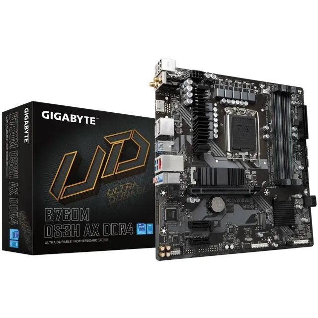 【GIGABYTE 技嘉】板+U組合★技嘉B760M DS3H AX DDR4 主機板+Intel Core i9-14900KF CPU中央處理器