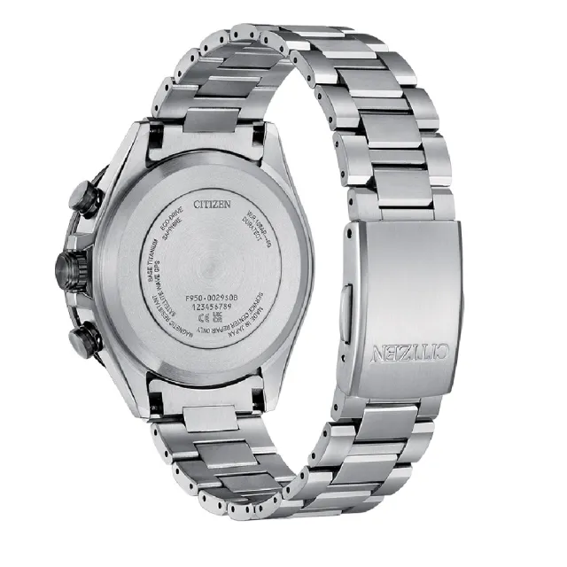 【CITIZEN 星辰】太空髮絲面盤鈦金屬光動能GPS對時錶/44.6mm(CC4058-67X)