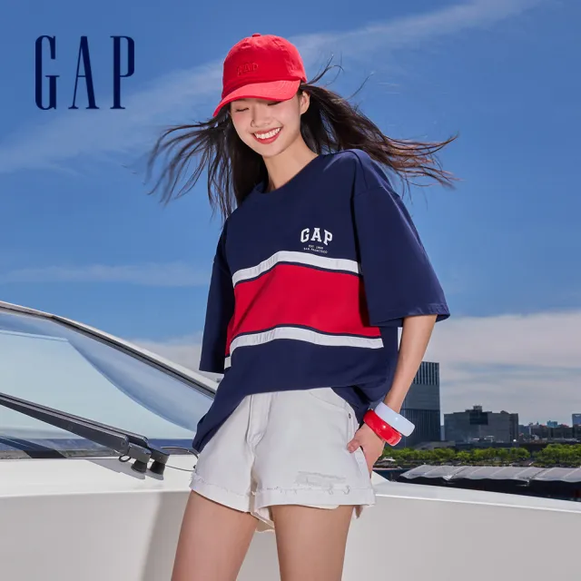 【GAP】男女裝 LOGO純棉短袖T恤/小熊POLO衫-多色可選(466791&465654)