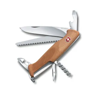 【VICTORINOX 瑞士維氏】Ranger Wood10用瑞士刀/胡桃木(0.9561.63)