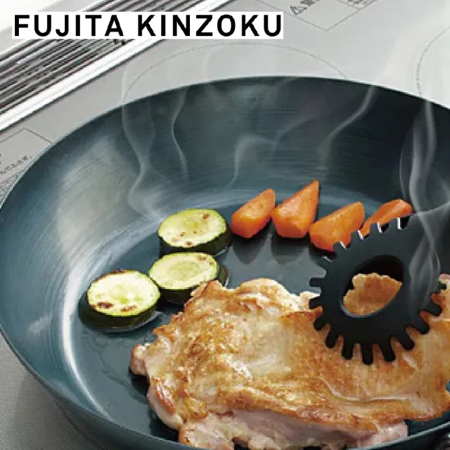 【藤田金屬】GARTEN職人製鐵平底鍋 深煎鍋 24cm 日本製  IH爐可用鍋(不挑爐具 無塗層 平底鍋)