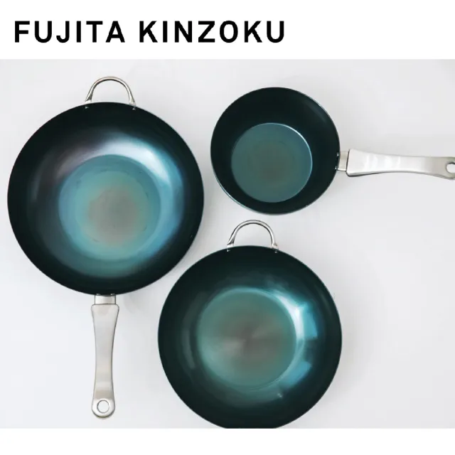 【藤田金屬】GARTEN職人製鐵平底鍋 深煎鍋 20cm 日本製  IH爐可用鍋(不挑爐具 無塗層 深煎鍋)