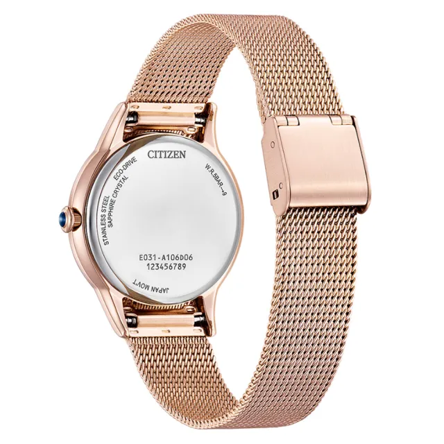 【CITIZEN 星辰】L系列 亞洲限定 廣告款 光動能 米蘭帶 女錶 送禮 禮物 推薦(EM1153-88A)