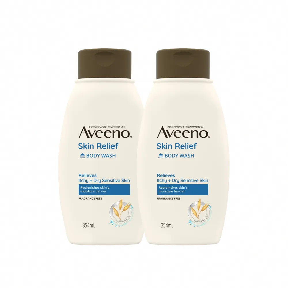 即期品【Aveeno 艾惟諾】超值2入組-燕麥高效舒緩沐浴露(354ml)