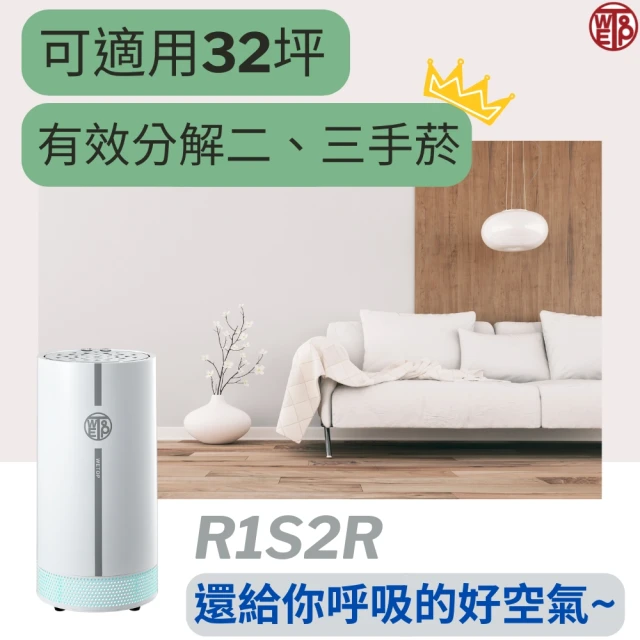 WETOP R1S2R防疫環境淨化器 適用32坪(二三手菸的終結者)