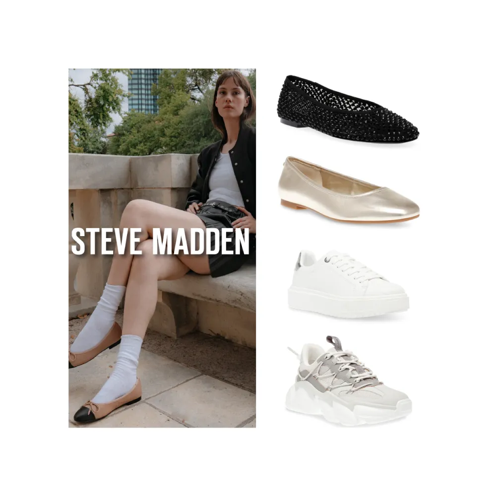 【steve madden】時尚百搭休閒/娃娃鞋(任選均一價)