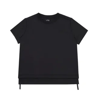 【The North Face 官方旗艦】北面UE女款黑色吸濕排汗短袖T恤｜8AGQJK3(排汗衫)