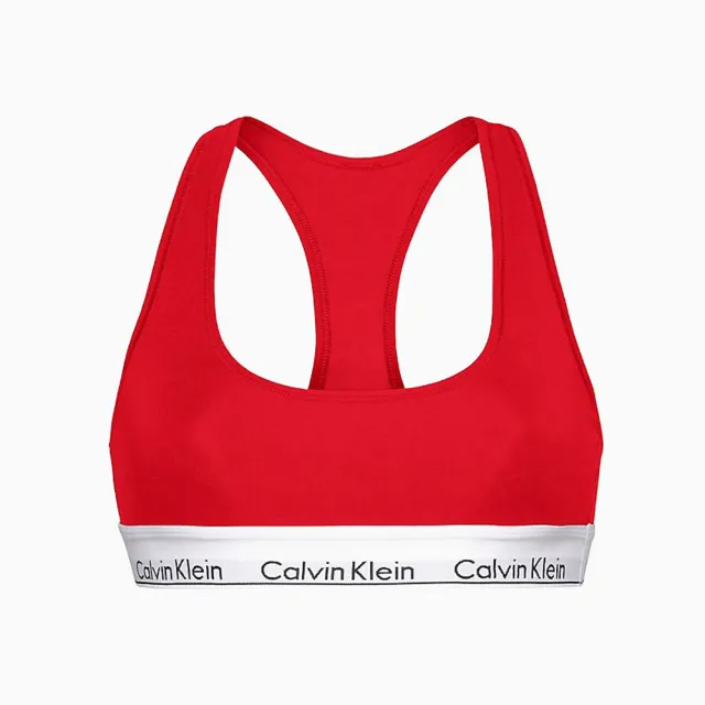 【Calvin Klein 凱文克萊】Modern Cotton Bikini Bottom 寬版棉質無襯女性運動內衣/CK內衣-(紅色)