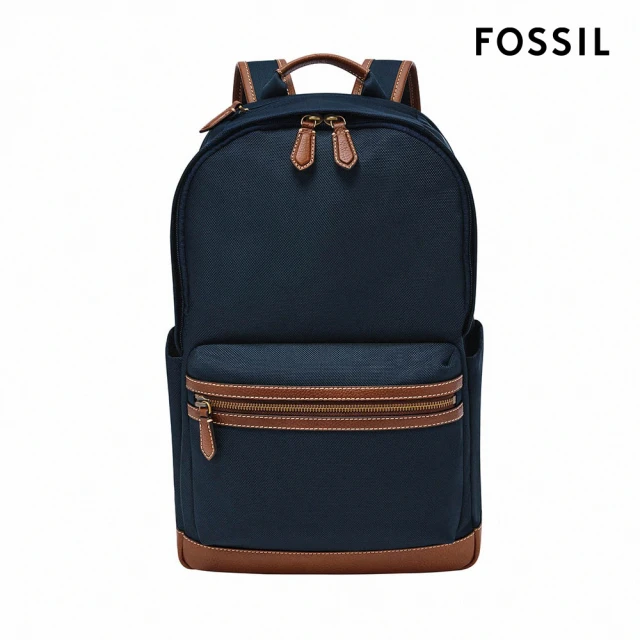 FOSSIL Harwell 真皮馬鞍釦中長夾-咖啡色 SL