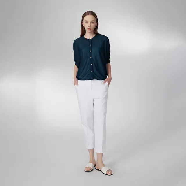 【giordano ladies】24SS_錐形反摺褲(02424002)