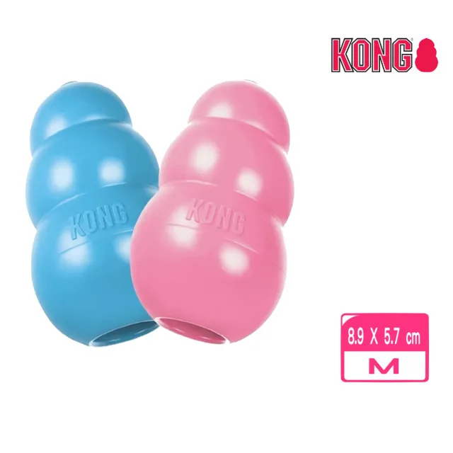 【KONG】Puppy / 幼犬訓練玩具-藍色/粉色 M（KP2）(寵物玩具/不挑色隨機出貨)