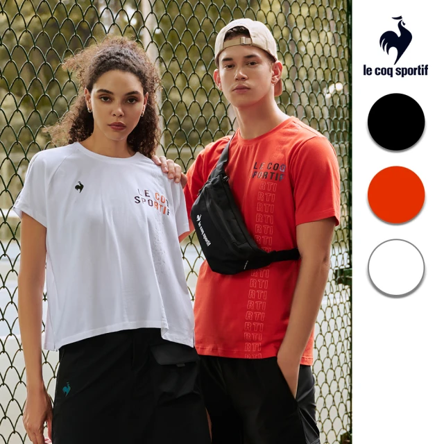 LE COQ SPORTIF 公雞 高爾夫系列 男款白x螢光