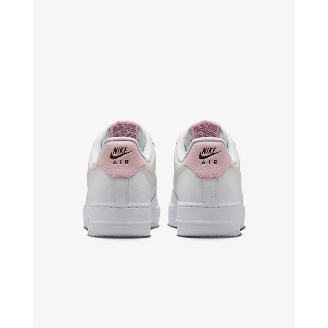 【NIKE 耐吉】運動鞋 休閒鞋 女鞋 男鞋 W AIR FORCE 1 07 白 粉 小勾 雙勾 AF1 低筒 荔枝皮(HF9992100)