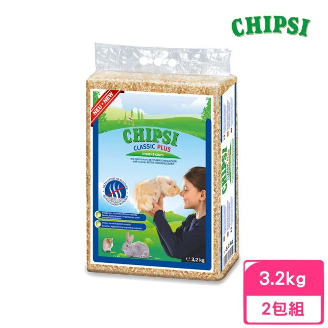 CHIPSI 德國JRS 小動物用加強除臭&抗菌木屑 3.2kg*2包組(J005-1)