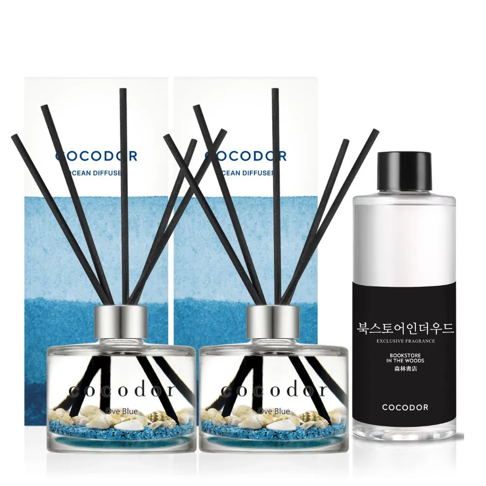 【COCODOR】2024夏季海洋擴香瓶200ml+補充瓶200ml(買2送1超值組/原廠直營)