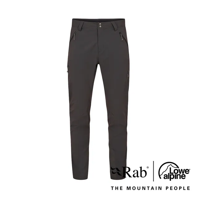 【RAB】Ascendor Light Pants 輕量防潑水登山長褲 男款 煤炭黑  #QFW01