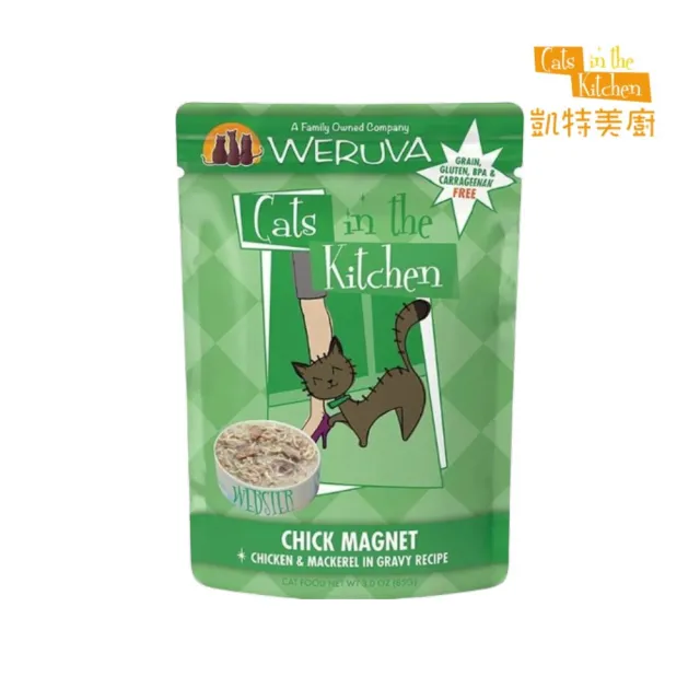 【Cats in the Kitchen 凱特美廚】貓咪無穀主食餐包 3.0oz/85g*24包組(全齡貓)