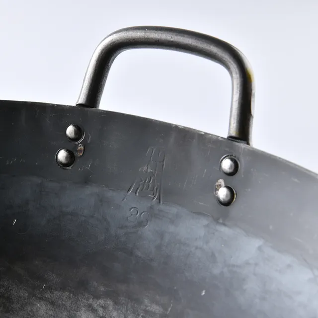 【山田工業所】日本製鐵鍋 炒鍋 無塗層 輕量 36cmx1.2mm