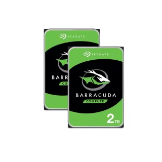 【SEAGATE 希捷】2入 ★ BarraCuda 2TB 3.5吋 7200轉 256MB 桌上型 內接硬碟(ST2000DM008)