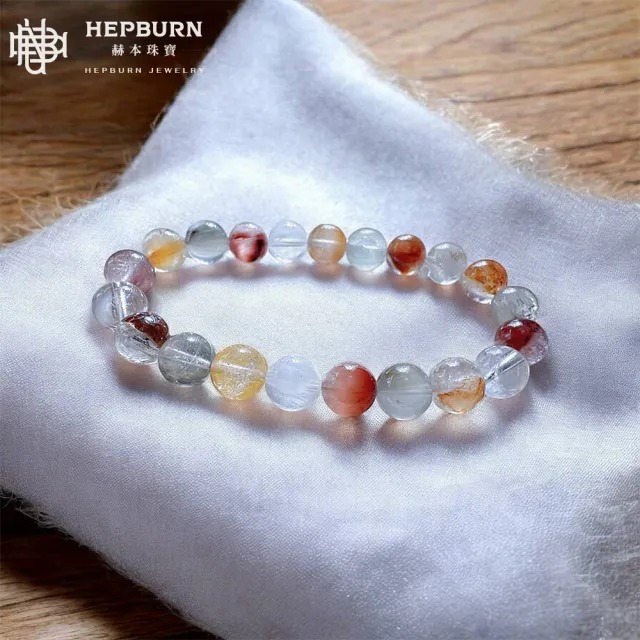 【赫本珠寶】多寶細柔6A級兔毛水晶手鍊(9mm)