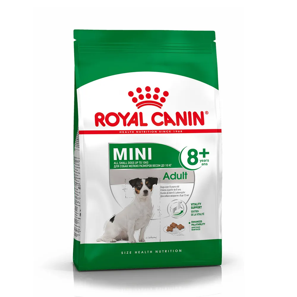 【ROYAL 法國皇家】小型熟齡犬專用飼料　MNA+8 8KG(狗乾糧 小顆粒 狗飼料)