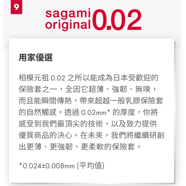 【Sagami 相模】元祖002極致薄衛生套 55mm(20入/盒)