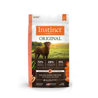 【Instinct原點】鮭魚無穀全犬配方4lb(WDJ 狗飼料 無穀飼料 不含麩質 肉含量70%)