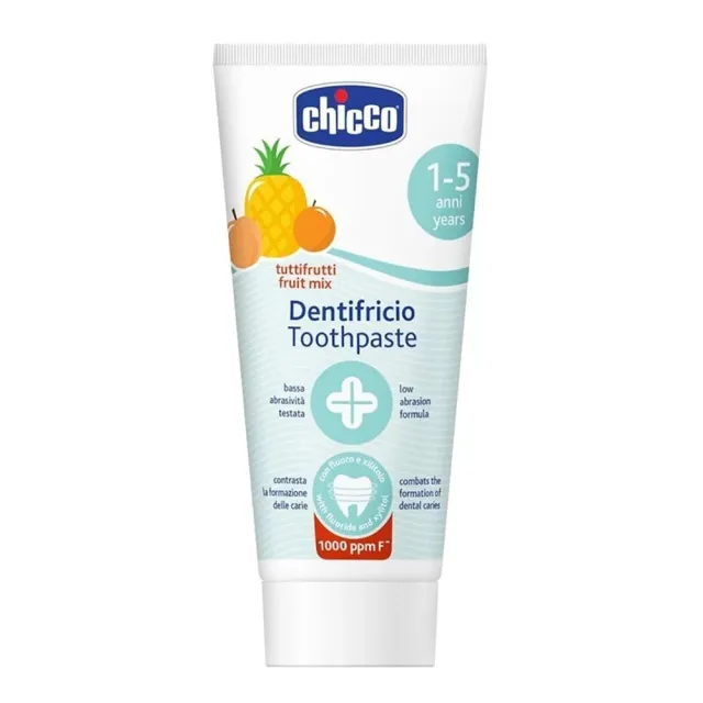 【Baby 童衣】Chicco 兒童木醣醇含氟牙膏 蘋果香蕉/水果草莓/鳳梨水果/薄荷 50ml/條 11750(共４款)