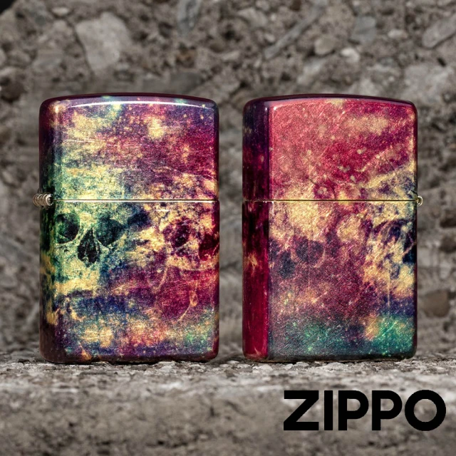 Zippo 銀河骷髏防風打火機(美國防風打火機)