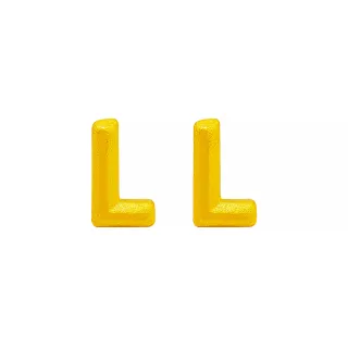 【葳絲姬金飾】9999純黃金耳針/耳環 字母L-0.26錢±3厘