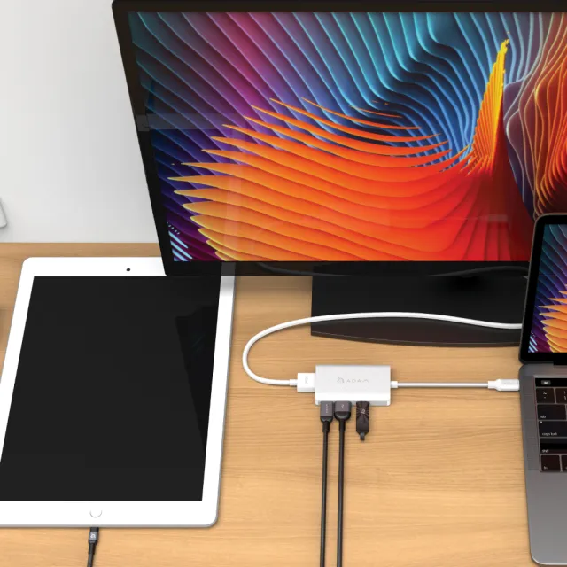 【ADAM】Hub A01m 四合一 USB-C HUB集線器 4K顯示(一秒擴充MacBook Air)