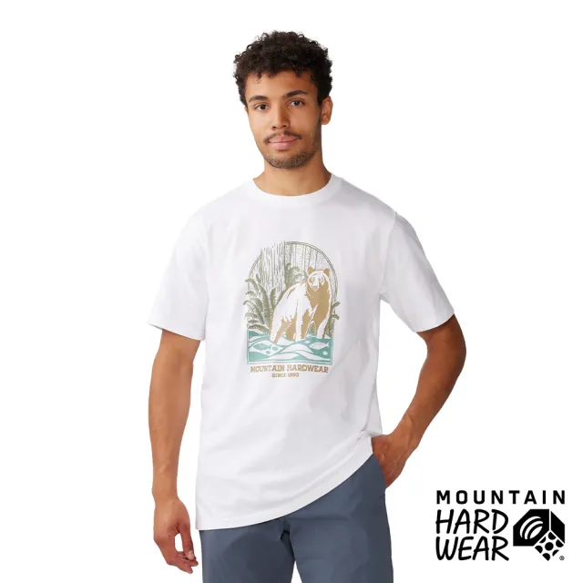 【Mountain Hardwear】Grizzly Bear™ Short Sleeve Men 加州灰熊短袖棉T恤 白色 男款 #2068131